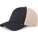 djinns-hft-puffy-nylon-snapback-cap-schwarz-und-beige