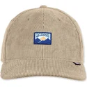 cappellino-beige-snapback-con-visiera-curva-mountains-truefit-cord-di-djinns