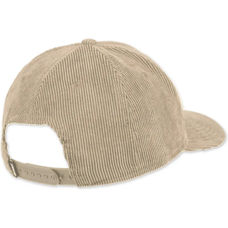 gorra-kurvet-beige-snapback-mountains-truefit-cord-fra-djinns