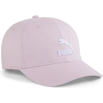 Verstellbare rosa gebogene Kappe Classics Archive Logo von Puma
