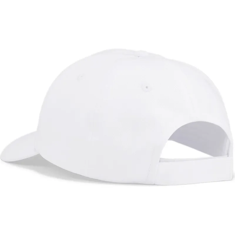 cappellino-bianco-regolabile-con-visiera-curva-e-logo-rosa-essentials-no1-di-puma