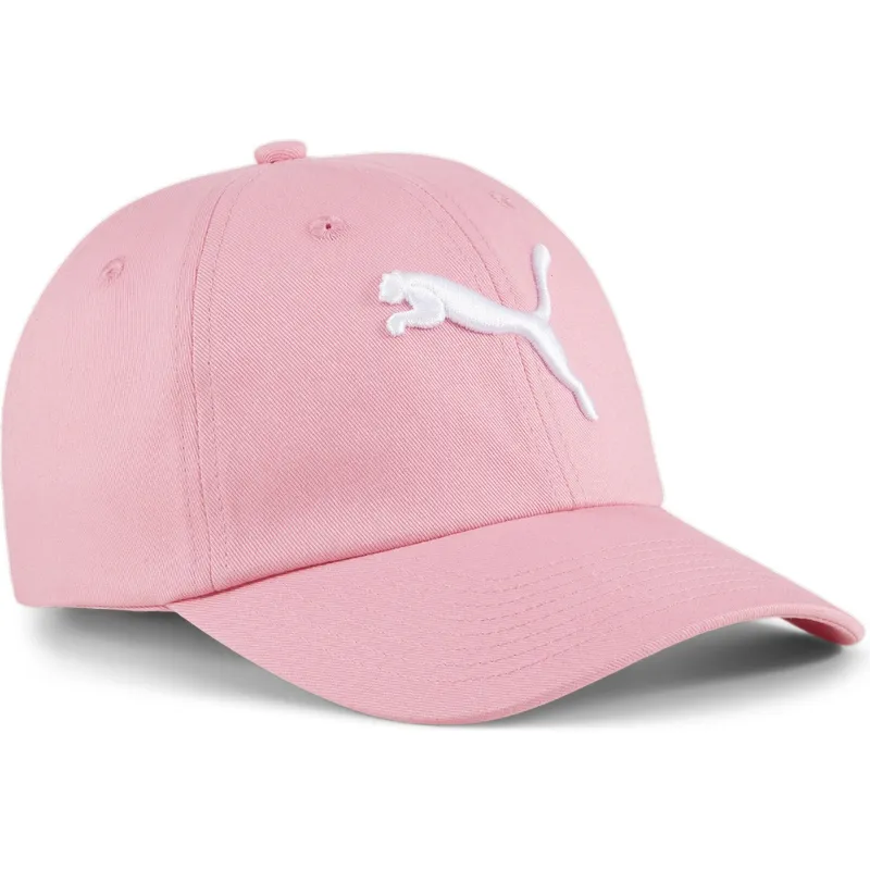 verstellbare-rosa-kinder-cap-mit-gebogenem-schirm-essentials-cat-logo-von-puma