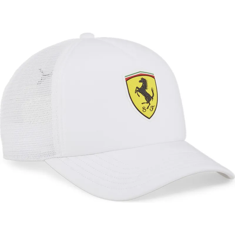 cappelli-curva-bianco-snapback-race-dei-ferrari-formula-1-di-puma