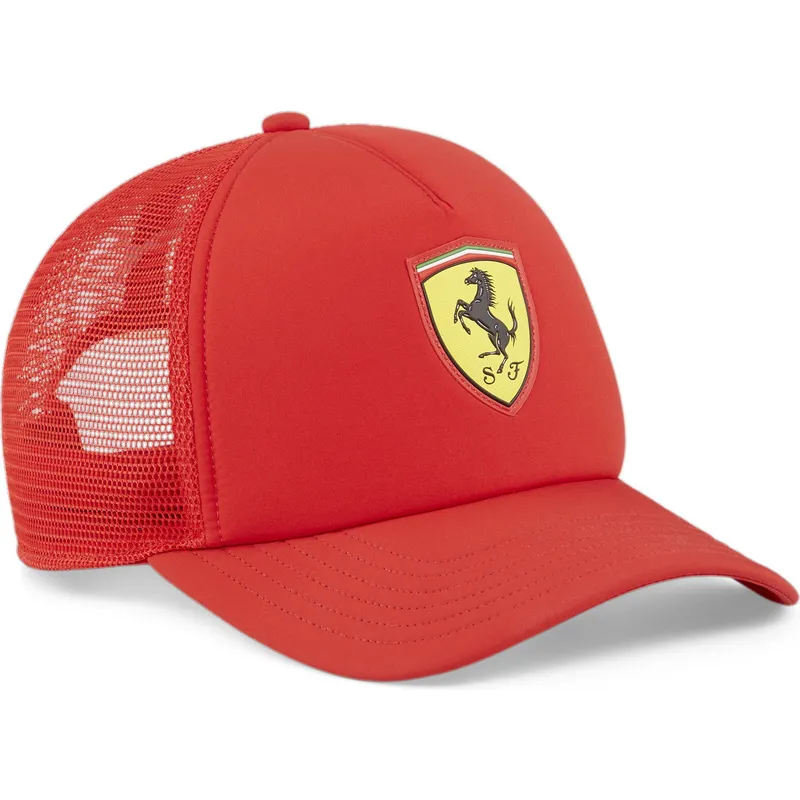 mutzen-gebogen-rot-snapback-race-der-ferrari-formula-1-von-puma mutzen-gebogen-rot-snapback-race-der-ferrari-formula-1-von-puma