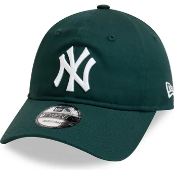 Mörkgrön justerbar böjd keps 9TWENTY League Essential New York Yankees MLB från New Era