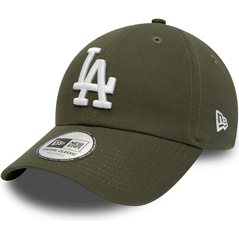cappellino-con-visiera-curva-verde-regolabile-9twenty-league-essential-dei-los-angeles-dodgers-mlb-di-new-era