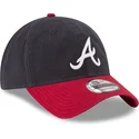 regulowana-czapka-z-zakrzywionym-daszkiem-w-kolorze-granatowym-i-czerwonym-9twenty-core-classic-atlanta-braves-mlb-od-new-era