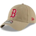 gorra-curva-marron-claro-ajustable-con-logo-rojo-9twenty-core-classic-de-boston-red-sox-mlb-de-new-era