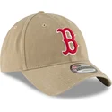 gorra-curva-marron-claro-ajustable-con-logo-rojo-9twenty-core-classic-de-boston-red-sox-mlb-de-new-era