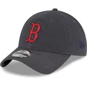 cappellino-grigio-curvo-regolabile-con-logo-rosso-9twenty-core-classic-dei-boston-red-sox-mlb-di-new-era