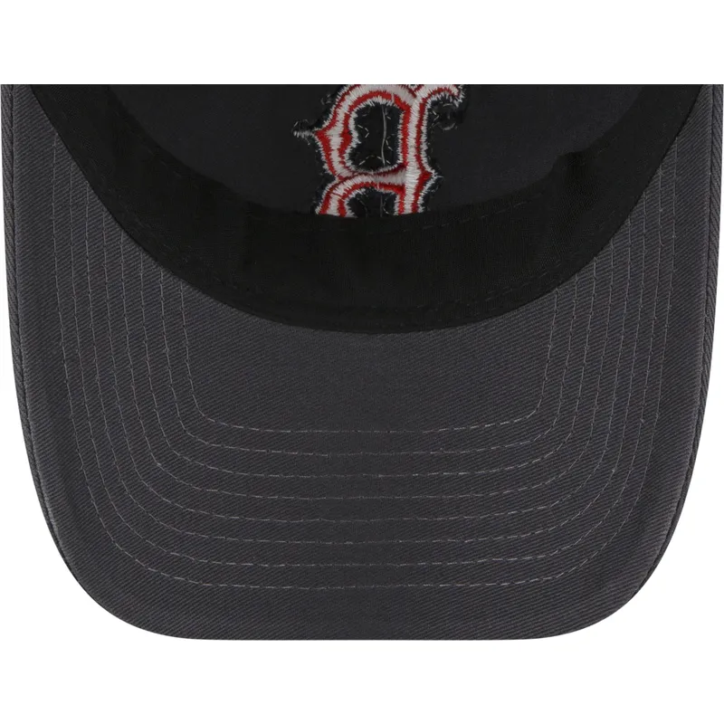 cappellino-curvo-grigio-regolabile-con-logo-rosso-9twenty-core-classic-dei-boston-red-sox-mlb-di-new-era