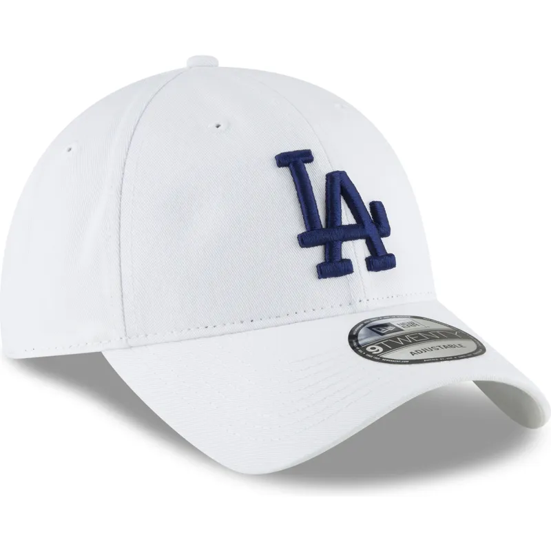 vit-justerbar-bojd-keps-med-bla-logotyp-9twenty-core-classic-los-angeles-dodgers-mlb-fran-new-era