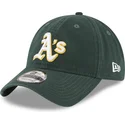 grune-verstellbare-gebogene-kappe-9twenty-core-classic-der-oakland-athletics-mlb-von-new-era