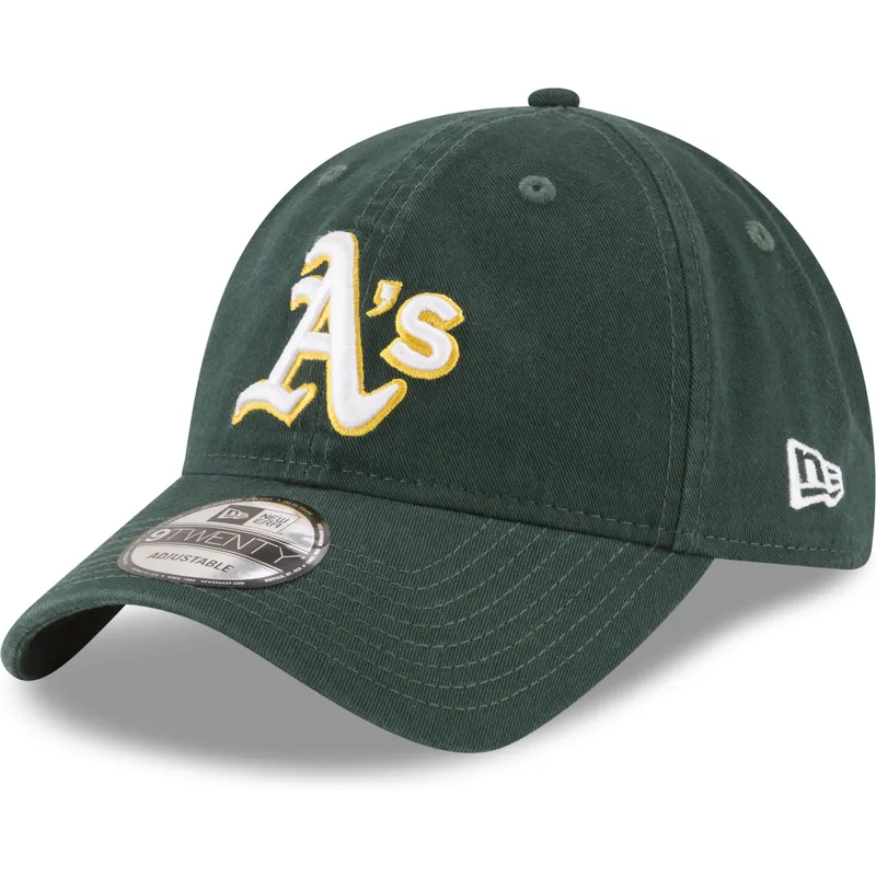 zielona-regulowana-czapka-z-daszkiem-9twenty-core-classic-oakland-athletics-mlb-od-new-era