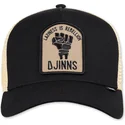 djinns-rebellion-hft-sort-og-beige-trucker-kasket