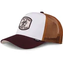 djinns-coffee-club-hft-hvid-brun-og-bordeaux-trucker-kasket