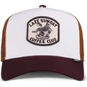 djinns-coffee-club-hft-hvid-brun-og-bordeaux-trucker-kasket