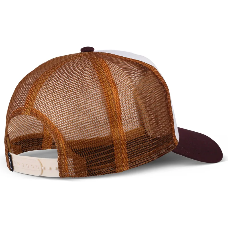 hvid-brun-og-bordeaux-coffee-club-hft-trucker-kasket-fra-djinns