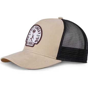 Gorra trucker beige y negra Lazy Classic HFT de Djinns