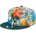cappello-piatto-multicolore-snapback-9fifty-spring-degli-oakland-athletics-mlb-di-new-era