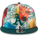 cappelli-piatta-multicolore-snapback-9fifty-spring-dei-oakland-athletics-mlb-di-new-era