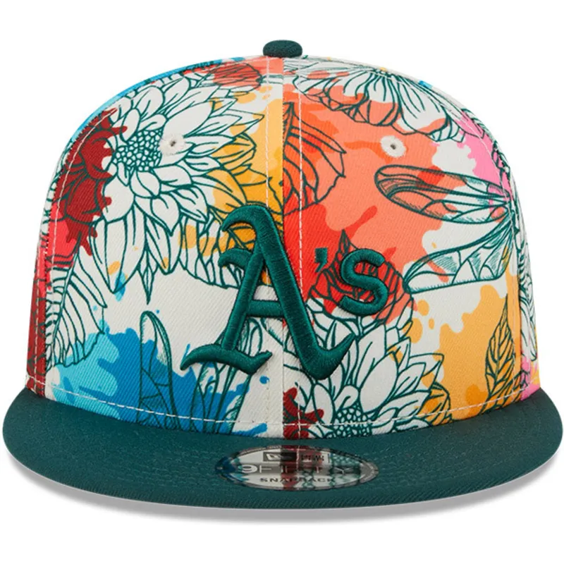 cappelli-piatta-multicolore-snapback-9fifty-spring-dei-oakland-athletics-mlb-di-new-era