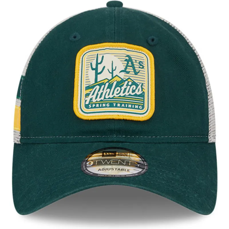 cappelli-curva-verde-snapback-9twenty-stripe-dei-oakland-athletics-mlb-di-new-era