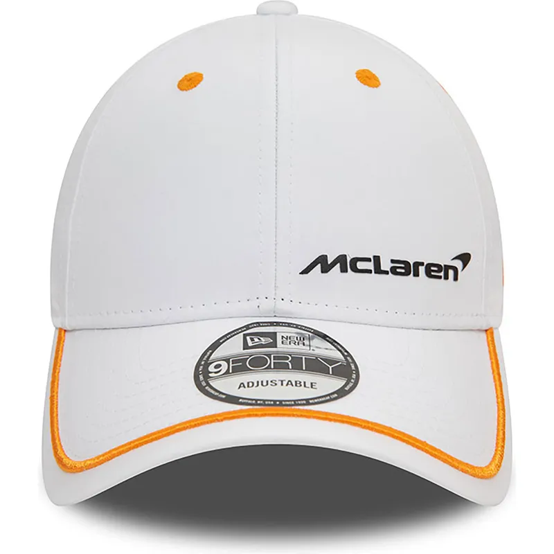 mutzen-gebogen-weiss-verstellbares-band-9forty-contrast-piping-der-mclaren-racing-formula-1-von-new-era mutzen-gebogen-weiss-verstellbares-band-9forty-contrast-piping-der-mclaren-racing-formula-1-von-new-era