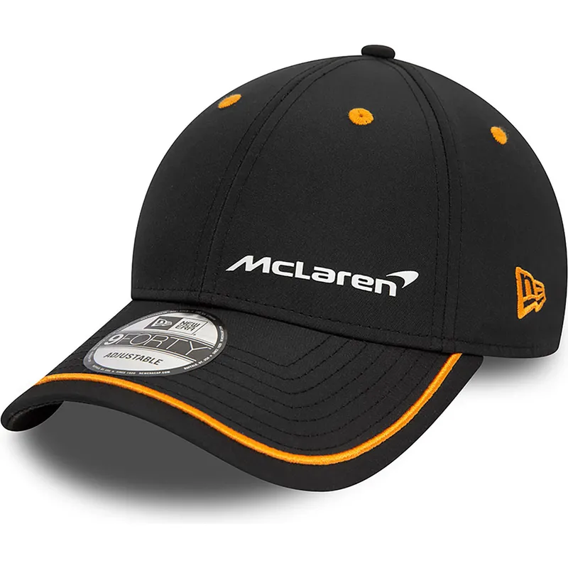 mutzen-gebogen-schwarz-verstellbares-band-9forty-contrast-piping-der-mclaren-racing-formula-1-von-new-era mutzen-gebogen-schwarz-verstellbares-band-9forty-contrast-piping-der-mclaren-racing-formula-1-von-new-era