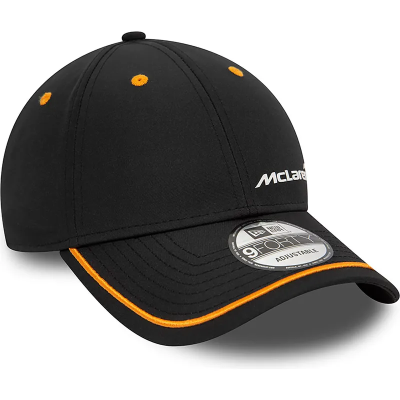 cappelli-curva-nero-cinghia-regolabile-9forty-contrast-piping-dei-mclaren-racing-formula-1-di-new-era cappelli-curva-nero-cinghia-regolabile-9forty-contrast-piping-dei-mclaren-racing-formula-1-di-new-era