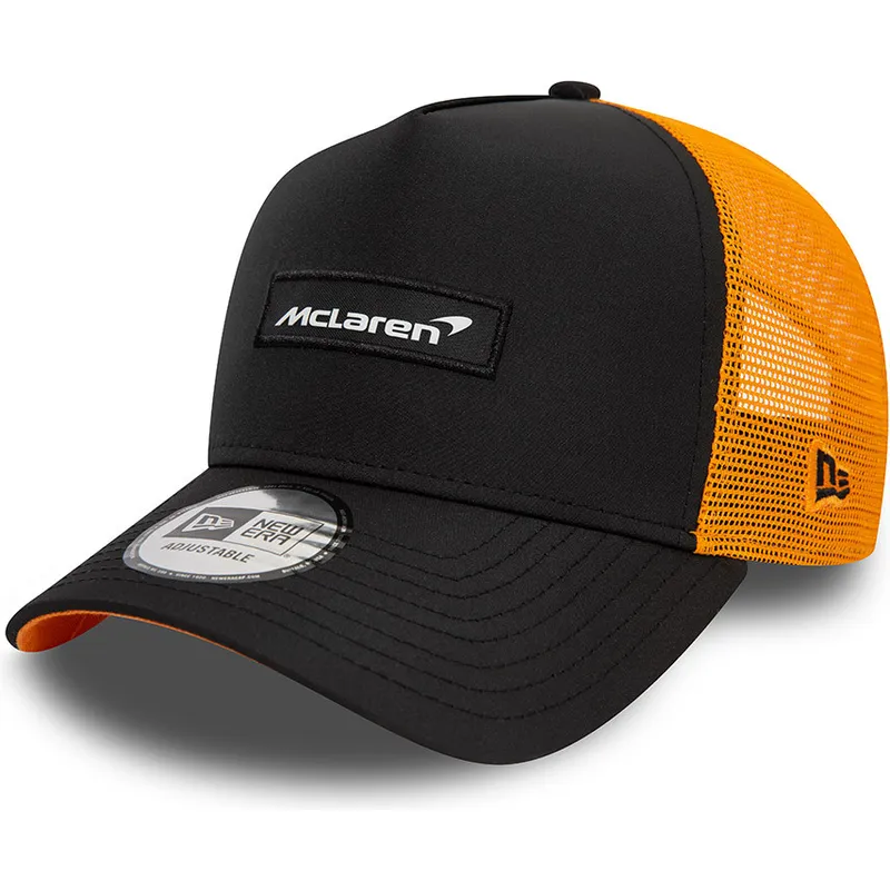 cappelli-curva-nero-snapback-9forty-a-frame-patch-front-dei-mclaren-racing-formula-1-di-new-era