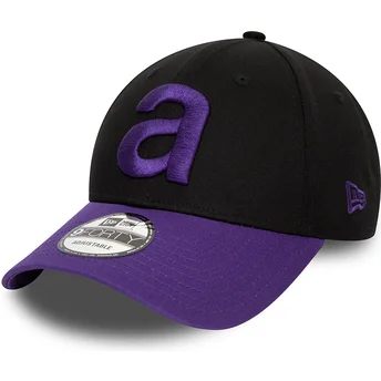 Schwarze und violette verstellbare Curved Cap 9FORTY Contrast von Aprilia Piaggio von New Era