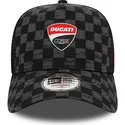 cappellino-trucker-nero-9forty-a-frame-all-over-print-check-di-ducati-motor-motogp-di-new-era