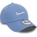 9forty-seasonal-colour-verstellbare-blaue-curved-cap-von-vespa-piaggio-von-new-era