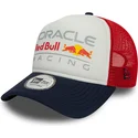 cappellino-trucker-bianco-rosso-e-blu-navy-9forty-a-frame-colour-block-di-red-bull-racing-formula-1-di-new-era