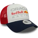 cappellino-trucker-bianco-rosso-e-blu-navy-9forty-a-frame-colour-block-di-red-bull-racing-formula-1-di-new-era