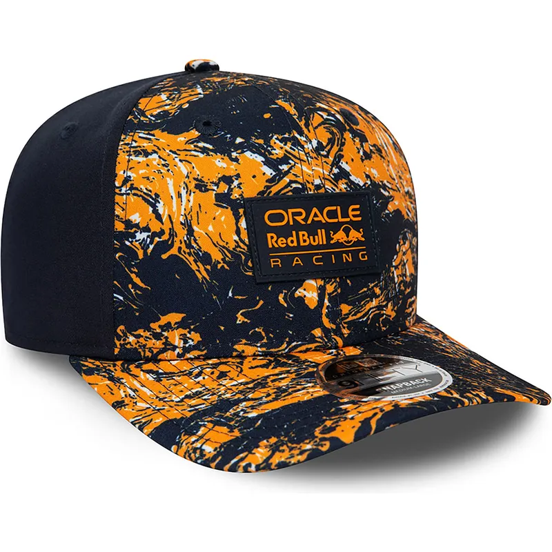 cappelli-curva-arancia-snapback-9fifty-all-over-print-dei-red-bull-racing-formula-1-di-new-era