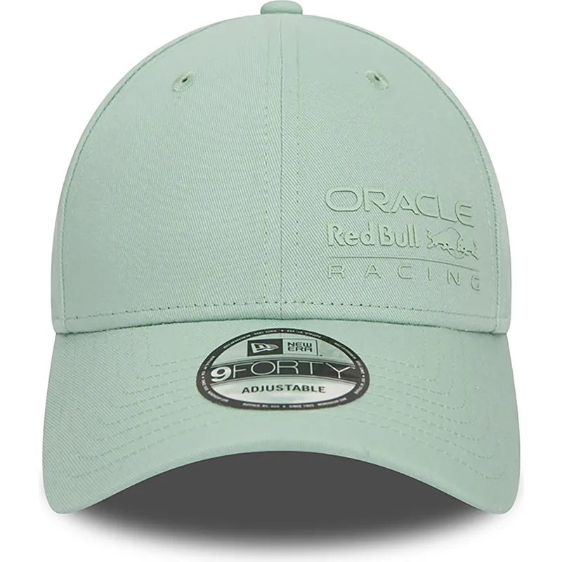 cappellino-visiera-curva-verde-snapback-9forty-seasonal-di-red-bull-racing-formula-1-di-new-era