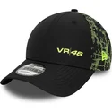 berretto-snapback-nero-9forty-poly-print-di-valentino-rossi-vr46-motogp-di-new-era