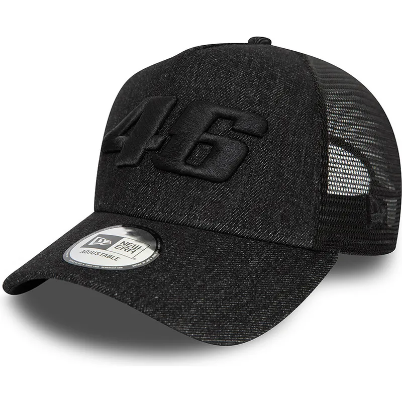 cappelli-curva-nero-snapback-9forty-a-frame-denim-dei-valentino-rossi-vr46-motogp-di-new-era