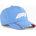 puma-formel-1-bb-pro-blaue-snapback-cap-mit-gebogenem-schirm