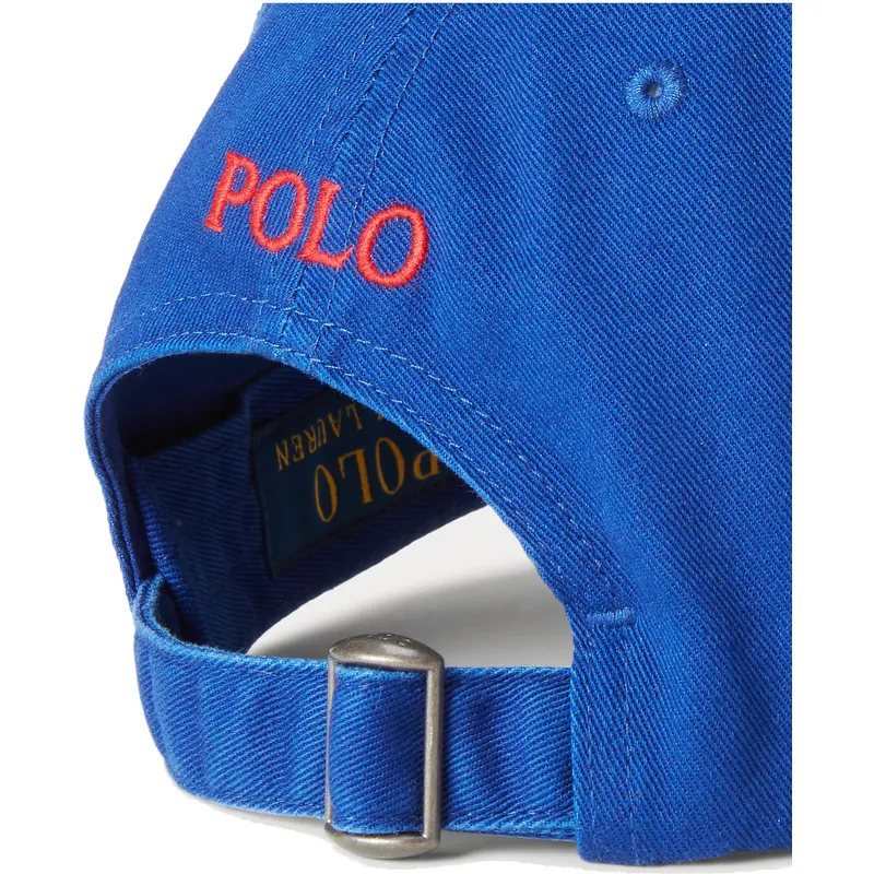 bojd-bla-justerbar-keps-med-rod-logotyp-cotton-chino-classic-sport-fran-polo-ralph-lauren