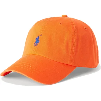 Cappello curvo arancia cinghia regolabile Cotton Chino Classic Sport di Polo Ralph Lauren