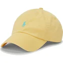 cappello-curvo-giallo-regolabile-con-logo-blu-cotton-chino-classic-sport-di-polo-ralph-lauren