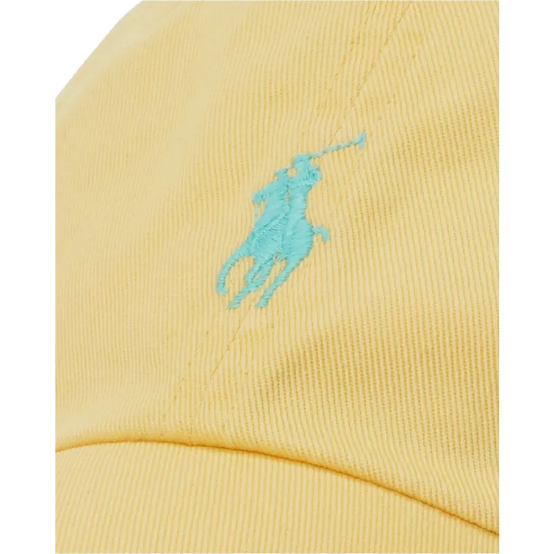 gul-justerbar-buet-kasket-med-blat-cotton-chino-classic-sport-logo-fra-polo-ralph-lauren