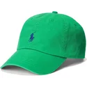 cappellino-curvo-verde-regolabile-con-logo-blu-in-cotone-chino-classic-sport-di-polo-ralph-lauren