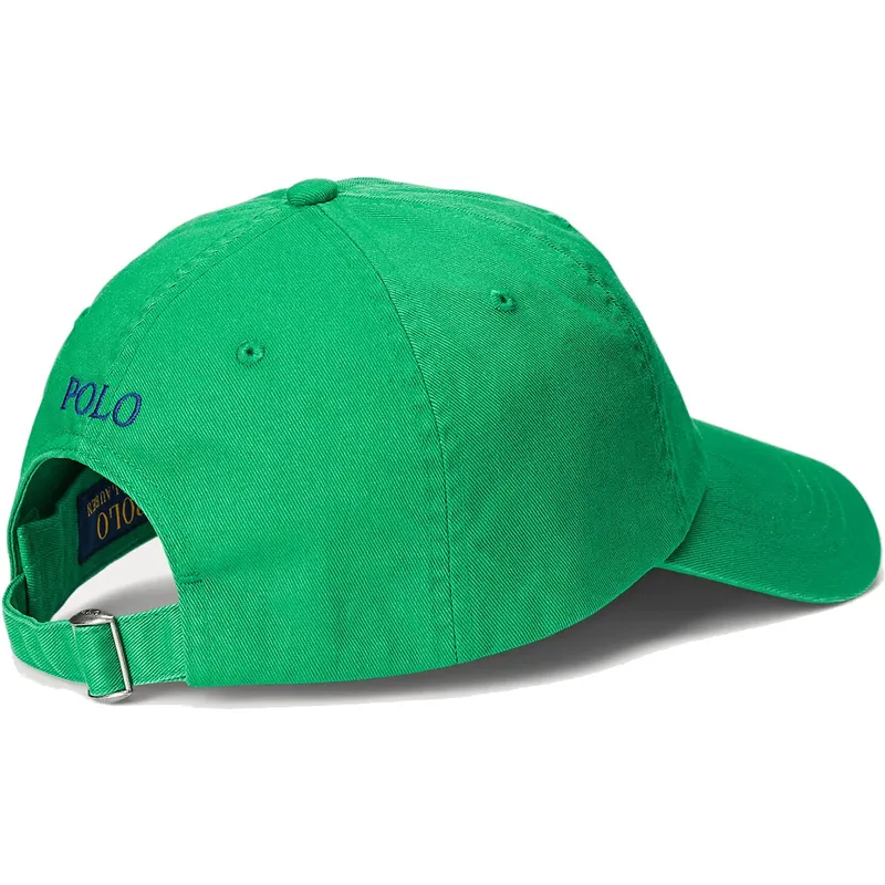 cappelli-curva-verde-cinghia-regolabile-di-polo-ralph-lauren