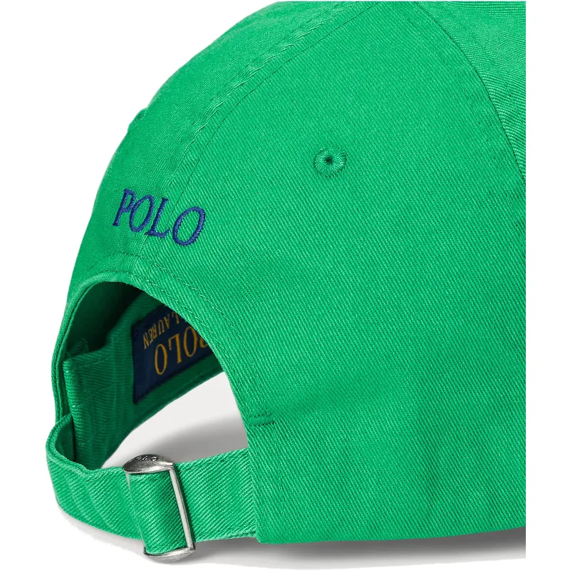 cappelli-curva-verde-cinghia-regolabile-di-polo-ralph-lauren