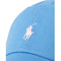 cappello-curvo-blu-regolabile-con-logo-bianco-in-cotone-chino-classic-sport-di-polo-ralph-lauren