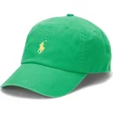 cappellino-curvo-verde-regolabile-con-logo-giallo-cotton-chino-classic-sport-di-polo-ralph-lauren